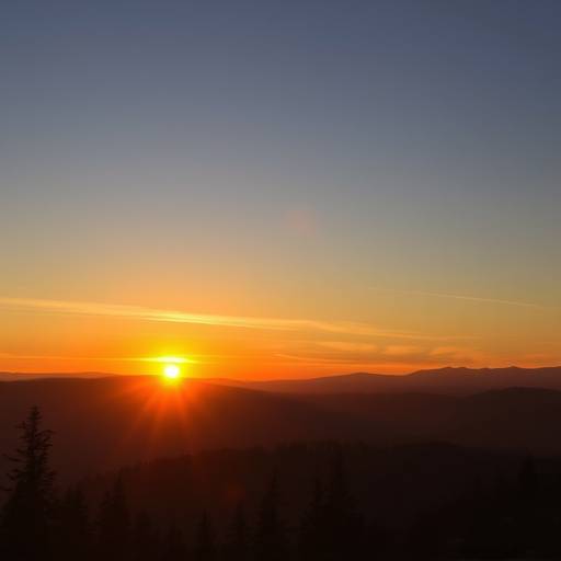 A panoramic view of the Cascade Mountains at sunset