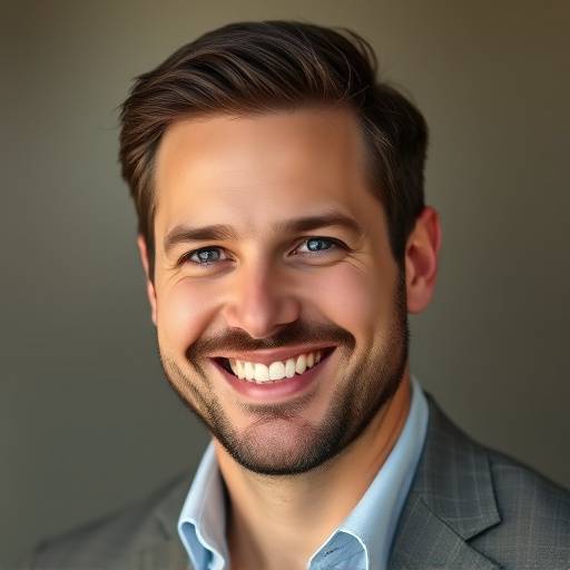 Headshot of Mark Johnson, looking happy and confident