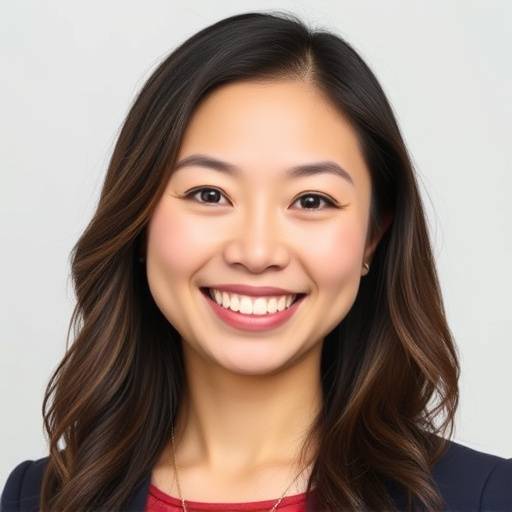 Headshot of Sarah Chen, smiling and looking professional