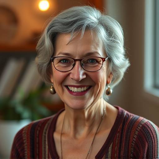Portrait of Evelyn Reed, the founder of Aperture Vista Studios, smiling warmly